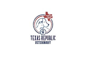 make shining perfect texas veterinary hospital logo
