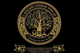 design antique furniture accessories logo