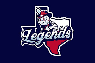 design little very creative baseball league team logo