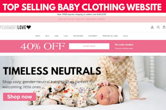 build baby clothing website baby clothing shopify store kid clothing brand store