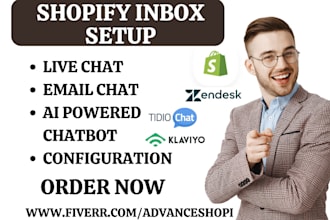 setup shopify inbox gorgias zendesk whatsy chatway manychat tidio dondy