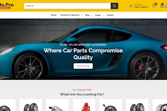 design car shopify store car website car dropshipping store auto part shopify