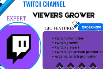 do twitch channel promotion for consistent live viewers and chatters, twitch