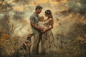 do a wonderful family portrait