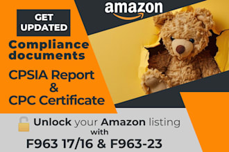 provide astmf 963 23 update cpsia test report and CPC for amazon product