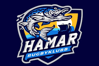design unique rugby club logo