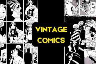 do retro vintage art, retro comic, 80s, 90s, vintage comic, retro illustration