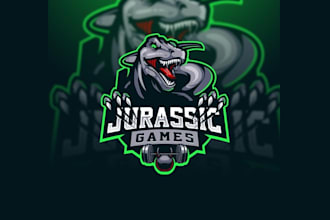design wonderful jurassic games logo