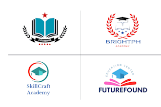 design unique, professional education logo
