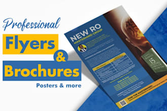 create digital professional business and church flyers designs and  brochures