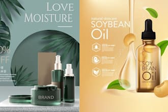 design cosmetic labels, product packaging box and cbd label