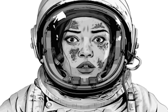 do black and white comics illustration