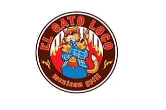 design wonderful mexican style cat logo