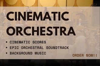 create cinematic epic orchestral soundtrack background music