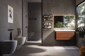 do realistic rendering for your bathroom using corona render