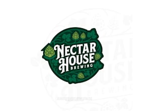 design modern taproom brewing company logo