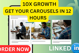 design professional linkedin carousel posts for your brand