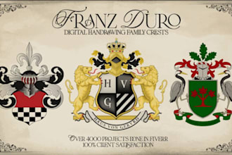 design luxury regal heraldic family crest coat of arms logo