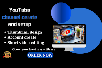 create youtube channel and setup