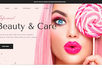 design sleek skincare shopify store beauty website, spa shopify skincare website