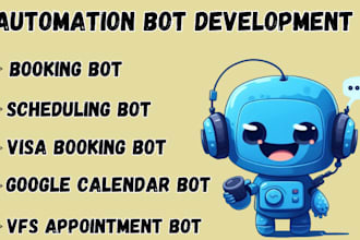 create vfs bot appointment bot scheduling bot google calendar bot booking bot