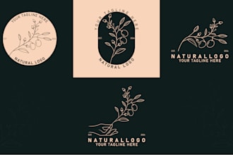 design professional botanical logo design for natural products
