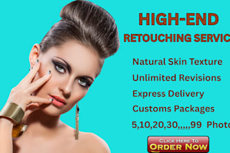 do photoshop highend beauty model retouching or baby and portrait retouch