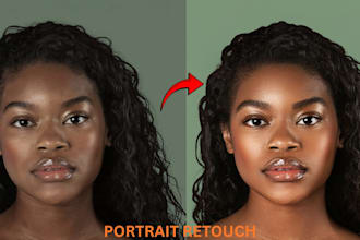 do photoshop highend beauty model retouching and portrait retouch