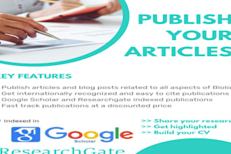 do research for google scholar writing and publication, index journal, publish