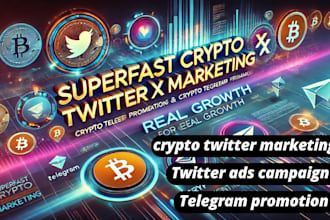 superfast crypto twitter x marketing, crypto telegram promotion for real growth
