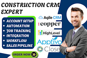 setup agile crm rei reply salesforce copper gohighlevel close io apptivo keap