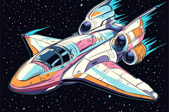 draw a spaceship or vehicle design