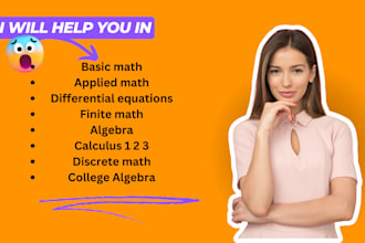 help you in precalculus calculus 1 2 3  discrete math and college algebra