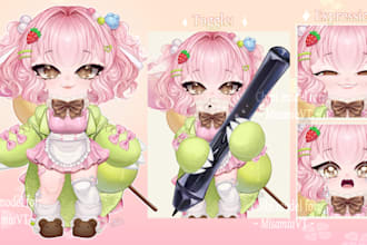 draw a chibi model live2d for your character, only art