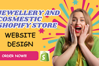 design cosmetics makeup shopify store jewellery shopify dropshipping redesign