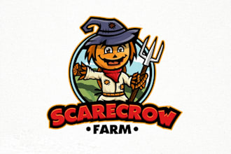 design pumpkin farm apple orchard family entertainment logo