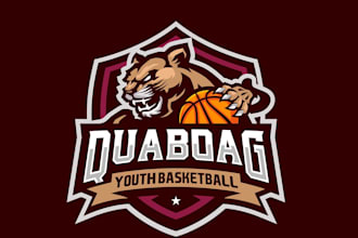 design quaoar youth basketball logo