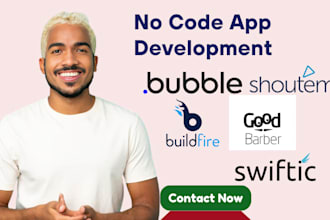 build a buildfire app shoutem app goodbarber mobile app adalo bubble ai app