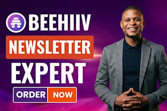 setup beehiiv account manage beehiv email newsletter design beehive landing page