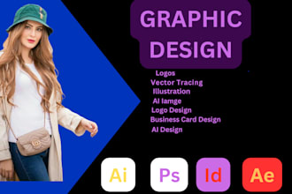 do anything on adobe illustrator, logo, redraw image, vector art, illustration