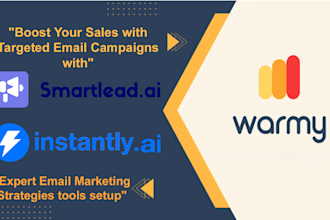 setup your marketing emails with instantly ai and warmy io