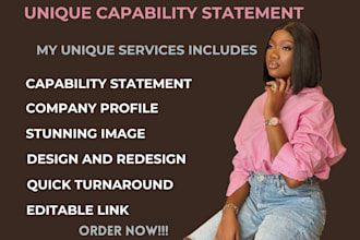 design effective federal capability statement, government capability statement