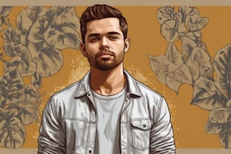 draw vector art portrait