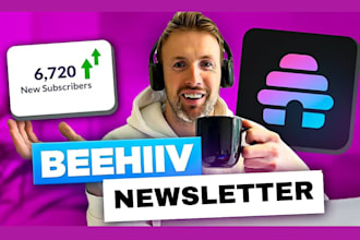 design beehive landing page, make beehiiv newsletter, complete beehiiv setup