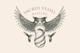 design awesome sacred vessel logo