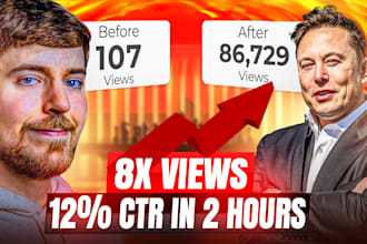 design eye catchy attractive youtube video thumbnail within 4 hours