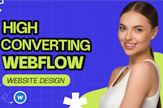 create high converting webflow website design with advanced animations