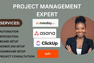 set up workflow, integrate and automate your trello clickup monday crm
