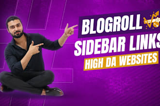 unbeatable blogroll sidebar links on high da websites