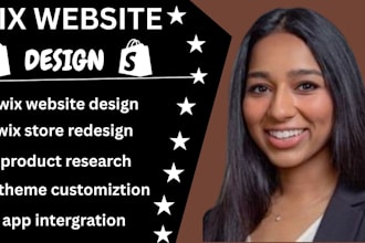 do wix website redesign, setup wix website , wix store design, wix website